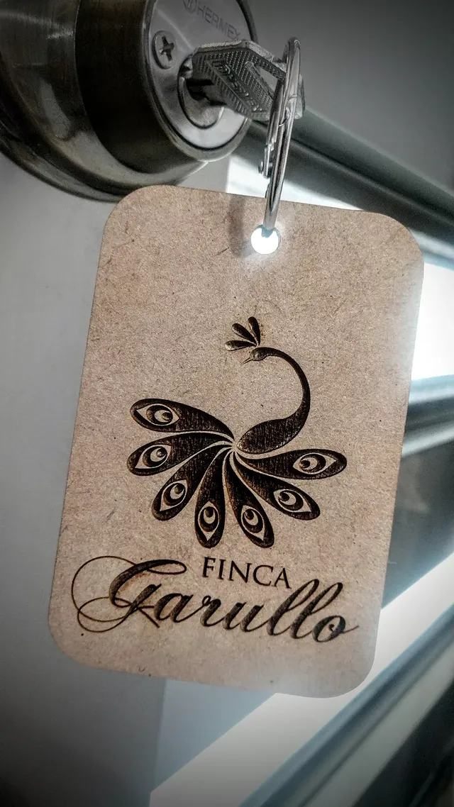 Llavero con grabado láser